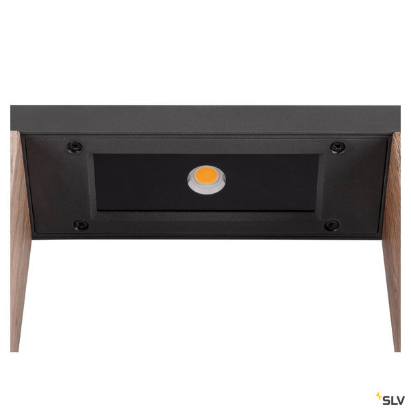 SLV FLATT II 36, Free-standing lamp, PHASE, 2700 K, IP65, square, anthracite / brown 1010103