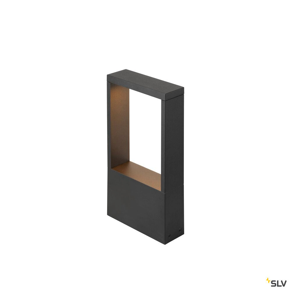 SLV FLATT II 36, free-standing lamp, PHASE, 2700 K, IP65, square, black 1010104