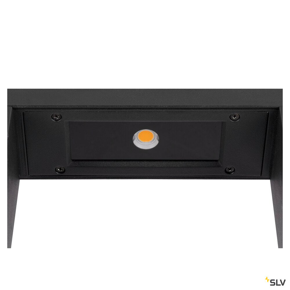 SLV FLATT II 36, free-standing lamp, PHASE, 2700 K, IP65, square, black 1010104