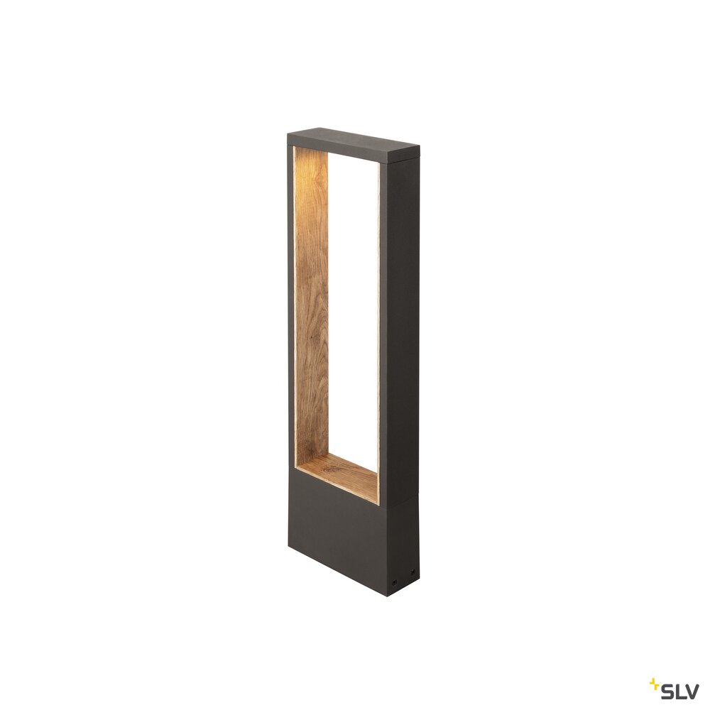SLV FLATT II 62, Free-standing lamp, PHASE, 2700 K, IP65, square, anthracite / brown 1010105