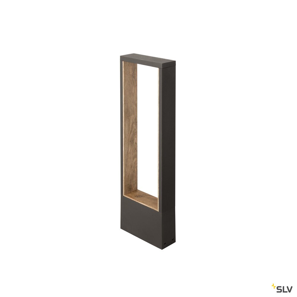 SLV FLATT II 62, Free-standing lamp, PHASE, 2700 K, IP65, square, anthracite / brown 1010105
