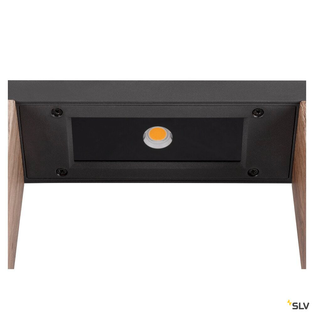 SLV FLATT II 62, Free-standing lamp, PHASE, 2700 K, IP65, square, anthracite / brown 1010105