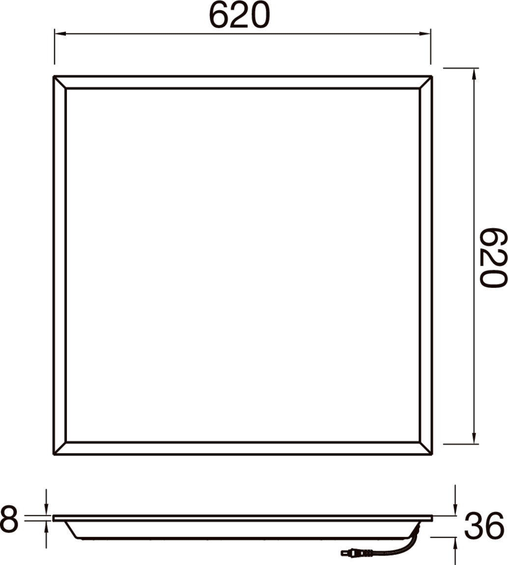 SLV PANEL P, 625 45 840 WB UGR19 ML WH 1010109