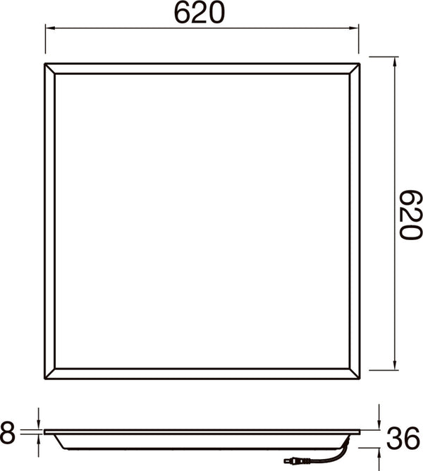 SLV PANEL P, 625 45 830 WB UGR19 ML WH 1010110