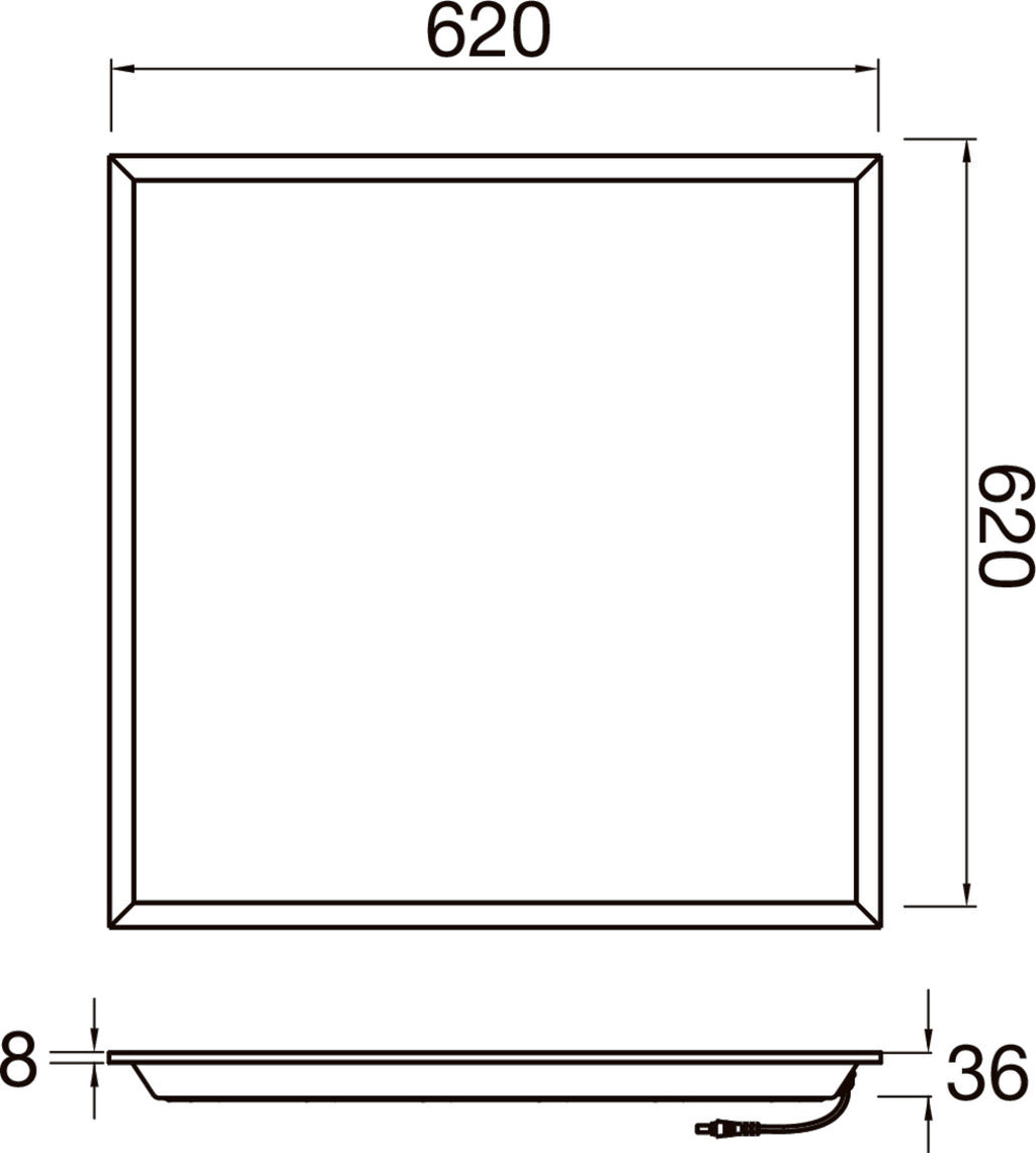 SLV PANEL P, 625 45 830 WB UGR19 ML DALI WH 1010112