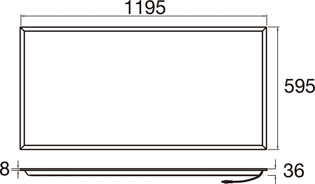 SLV PANEL P, 1200/600 60 830 WB UGR19 ML DALI WH 1010120