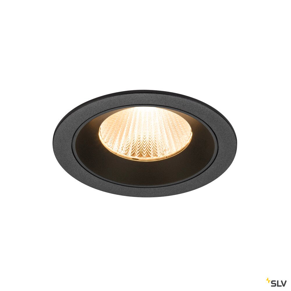 SLV NUMINOS® L, Recessed ceiling light, 2700 K, 40°, IP20, round, black 1010160