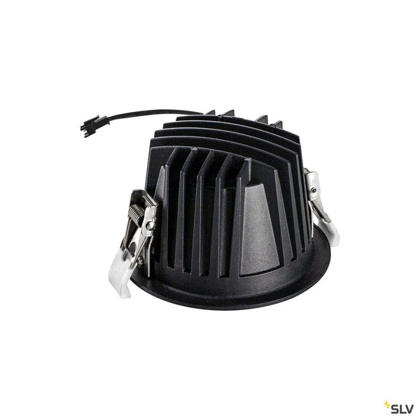 SLV NUMINOS® L, Recessed ceiling light, 2700 K, 40°, IP20, round, black 1010160