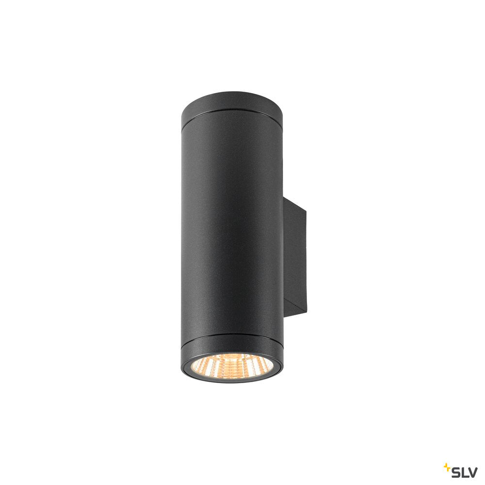 SLV HELIA PRO L, Wall-mounted light, single, DALI, P1, cylindrical, 2700 K, 10W, 24°, anthracite 1010169
