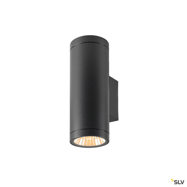 SLV HELIA PRO L, Wall-mounted light, single, DALI, P2, cylindrical, 2700 K, 15W, 24°, anthracite 1010173