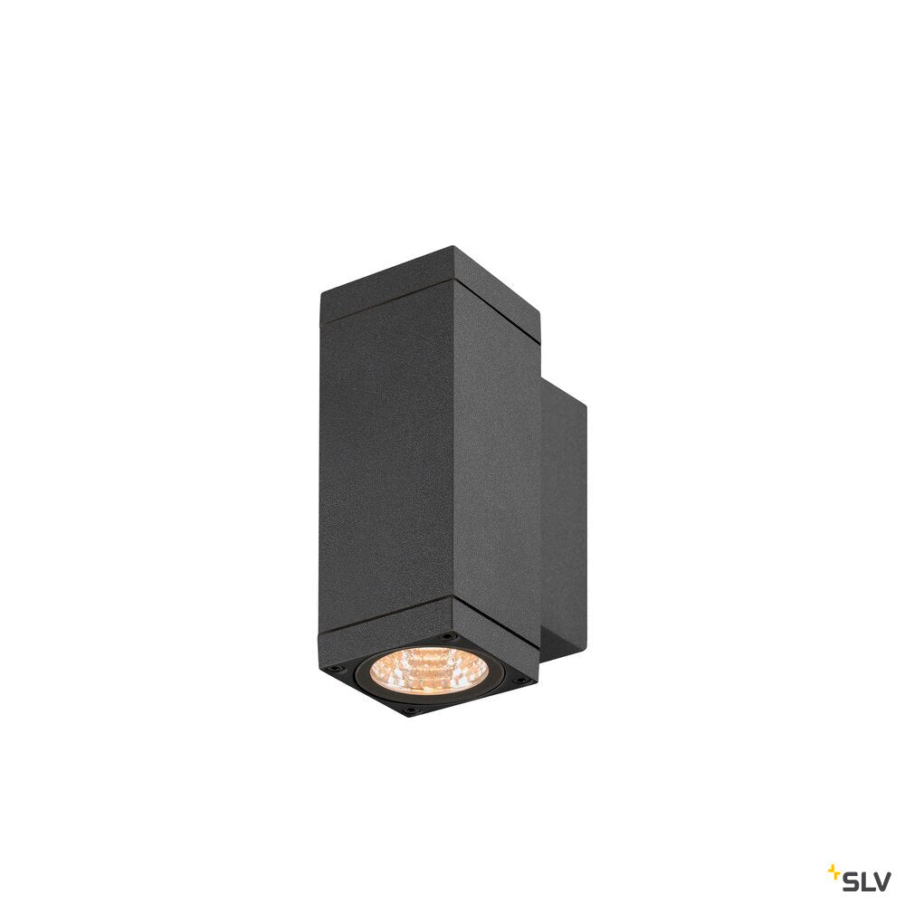 SLV THEO PRO S, Wall-mounted light, up/down, DALI, P1, rectangular, 2700 K, 6W, 24°, anthracite 1010179