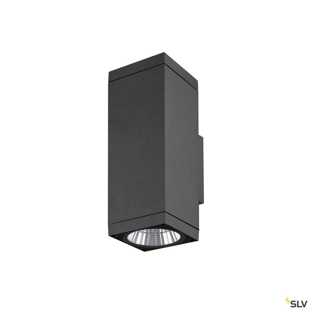 SLV THEO PRO L, Wall-mounted light, single, DALI, P2, rectangular, 2700 K, 15W, 24°, anthracite 1010189