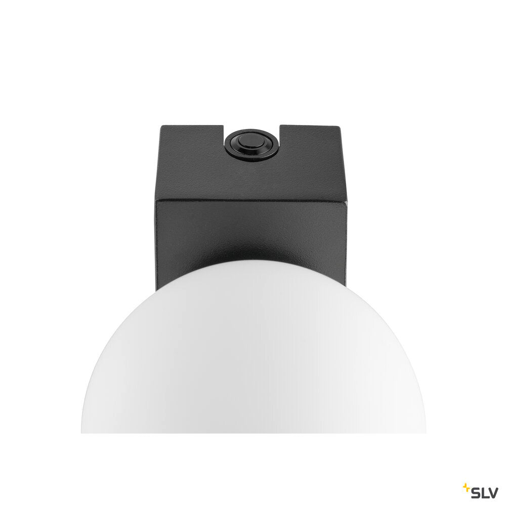 SLV SUN Mirror, Wall-mounted light, triple, 2700/3000/4000 K, TOUCH button, 13W, IP44, black 1010194