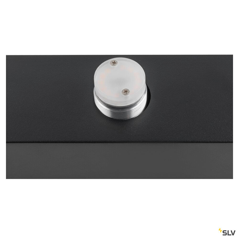 SLV SUN Mirror, Wall-mounted light, triple, 2700/3000/4000 K, TOUCH button, 13W, IP44, black 1010194