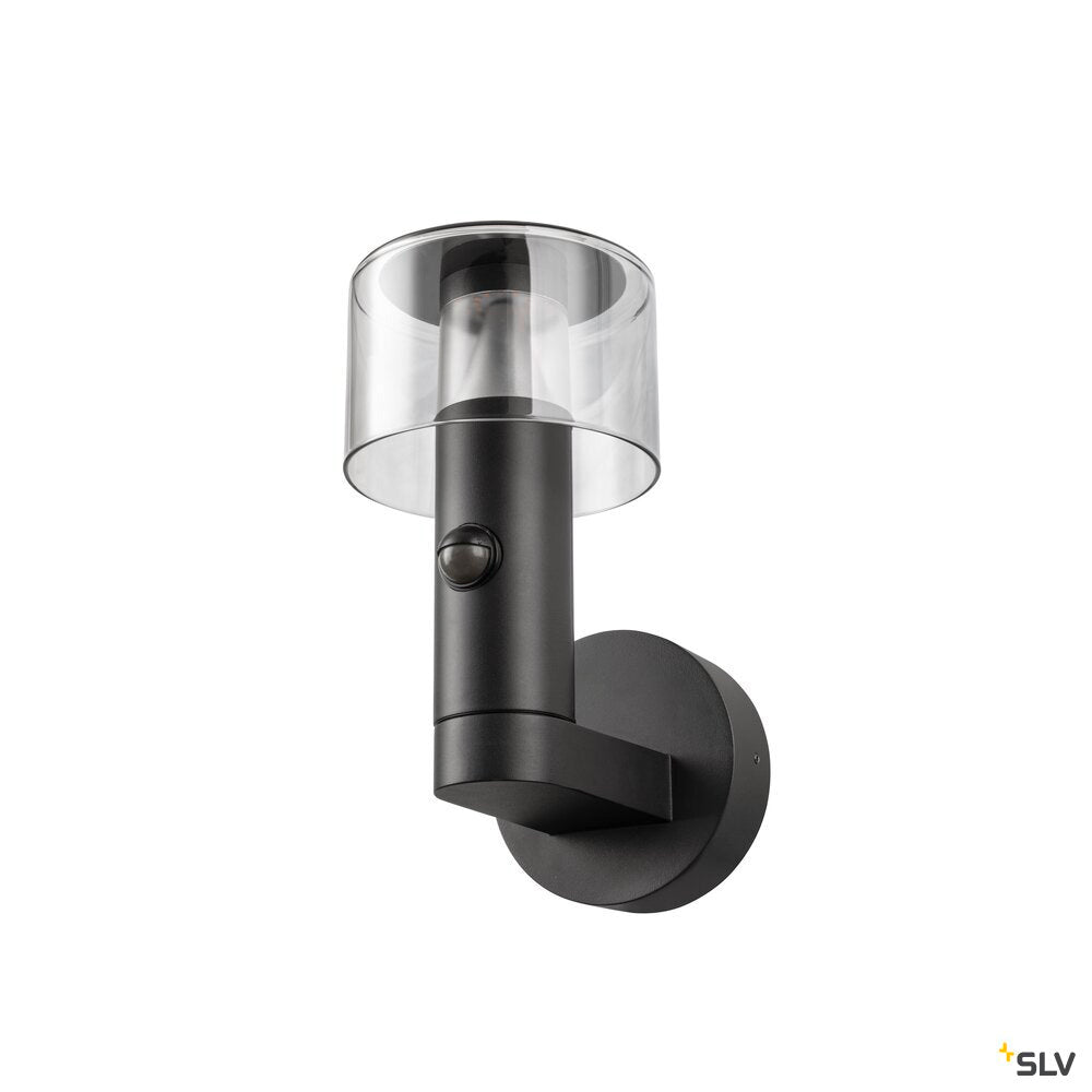 SLV TAHA II, Wall-mounted light, SENSOR, 2200/2700 K, max. 10W, black 1010196