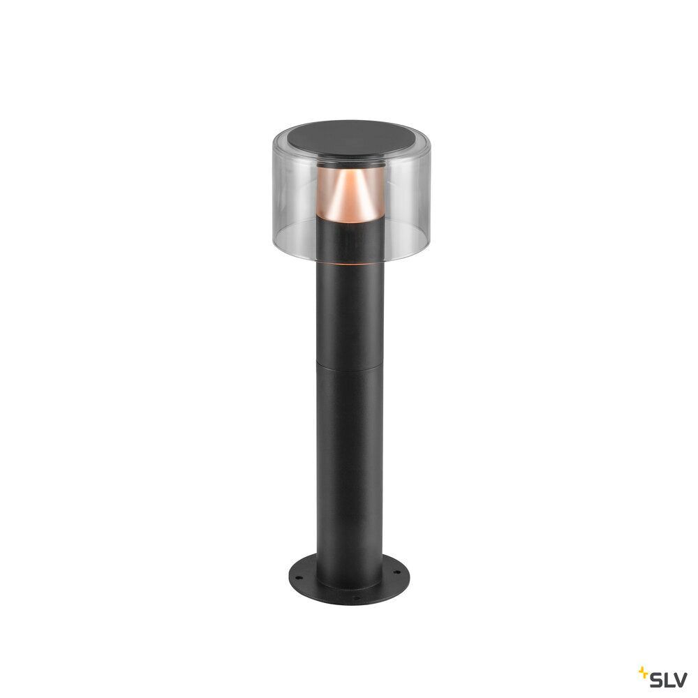 SLV TAHA II 45, Free-standing lamp, PHASE, 2200/2700 K, IP65, cylindrical, black 1010197