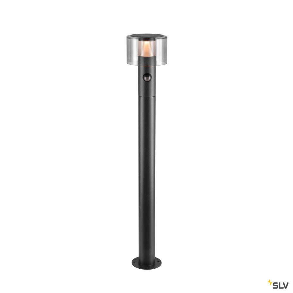 SLV TAHA II 90, Free-standing lamp, SENSOR, 2200/2700 K, IP54, cylindrical, black 1010201
