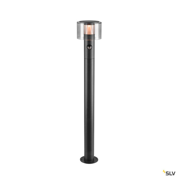SLV TAHA II 90, Free-standing lamp, SENSOR, 2200/2700 K, IP54, cylindrical, black 1010201