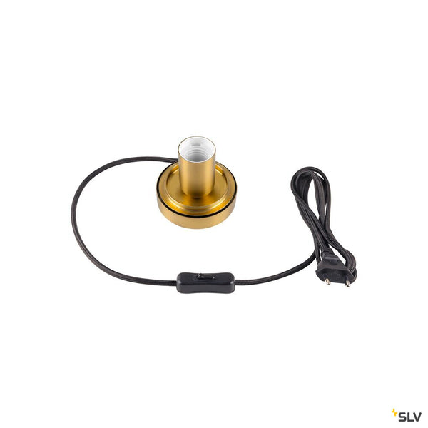 SLV PANTILO ROPE 19, table lamp, E27, cylindrical, 1 x max. 15W, gold 1010208