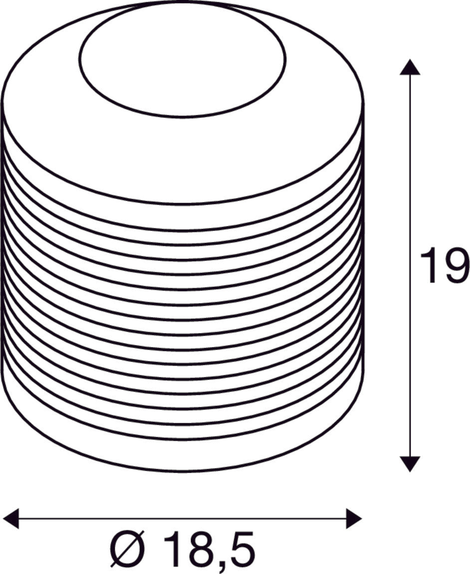 SLV PANTILO ROPE 19, Table lamp, E27, cylindrical, 1 x max. 15 W, silver 1010209