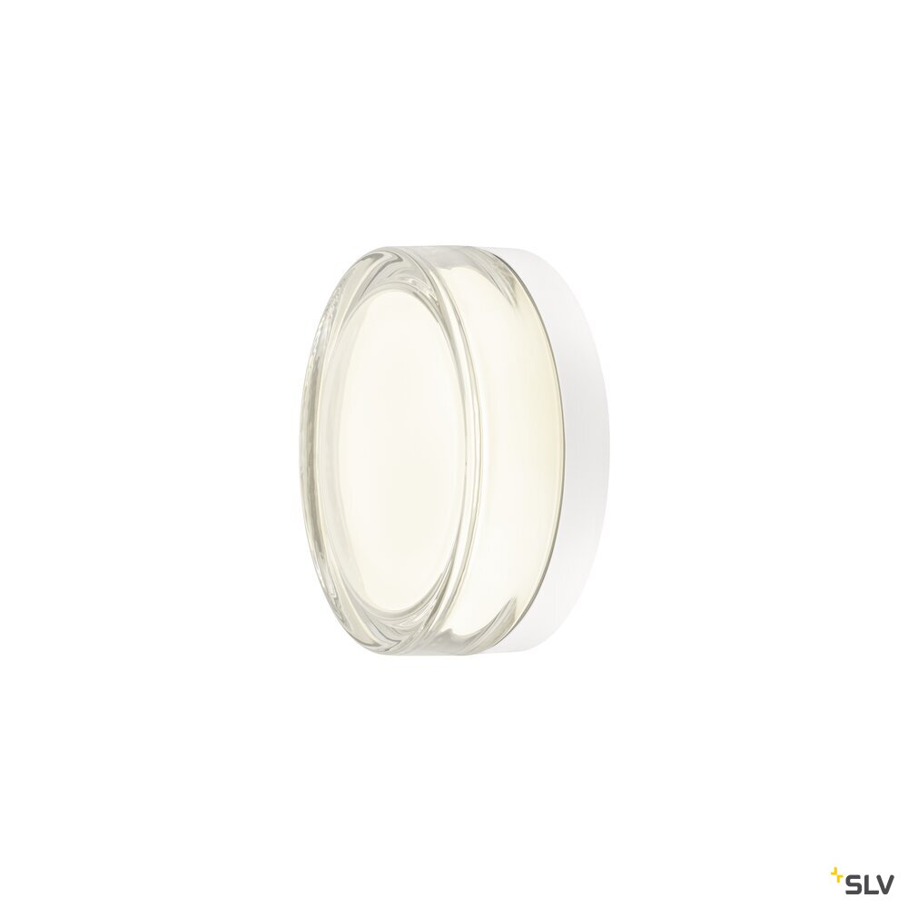 SLV CYFT XL, wall- and ceiling-mounted light, 2700/3000/4000K, 15W, PHASE, 125°, IP65 black / transparent 1010210