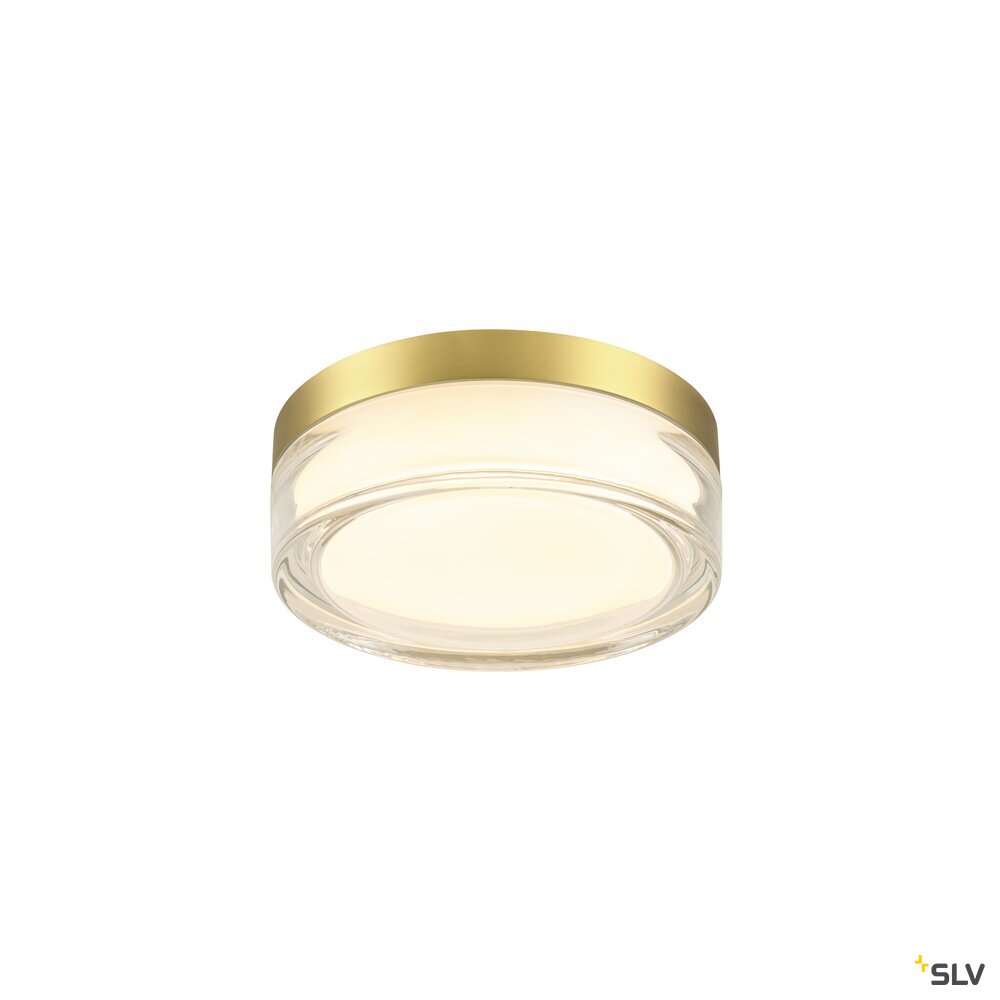 SLV CYFT XL, wall- and ceiling-mounted light, 2700/3000/4000K, 15W, PHASE, 125°, IP65 black / transparent 1010210