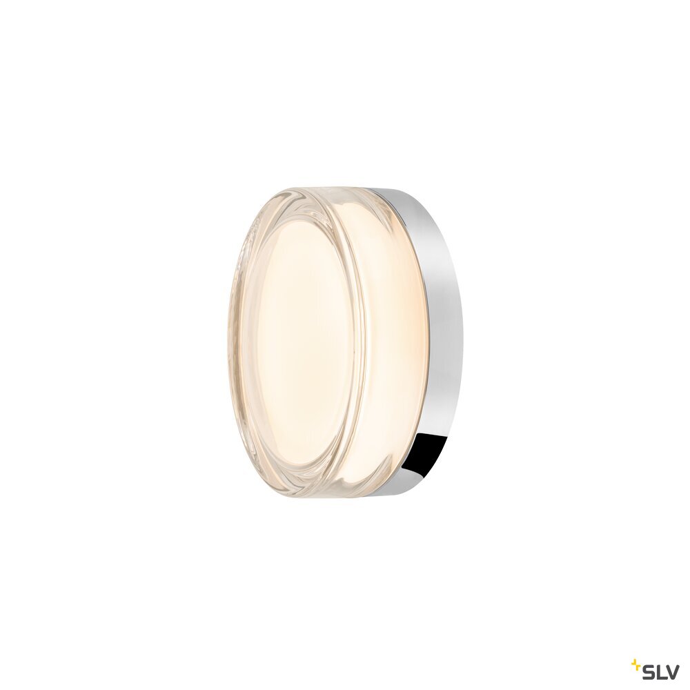 SLV CYFT XL, wall- and ceiling-mounted light, 2700/3000/4000K, 15W, PHASE, 125°, IP65 black / transparent 1010210
