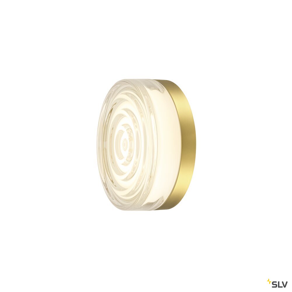 SLV CYFT WAVE XL, wall- and ceiling-mounted light, 2700/3000/4000K, 15W, PHASE, 105°, IP65 black / transparent 1010211