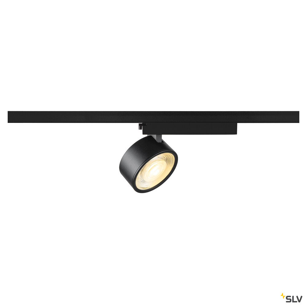 SLV KALU 2.0, 1~ spot, PHASE, cylindrical, 3000 K, 10W, 36°, black 1010226