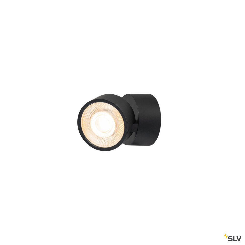 SLV KALU 2.0, Wall and ceiling-mounted light, PHASE, 2700 K, 10W, 36°, black 1010258