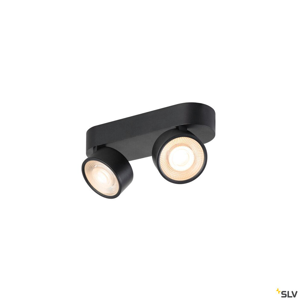SLV KALU 2.0, Wall and ceiling-mounted light, PHASE, 2700 K, 19W, 36°, black 1010264