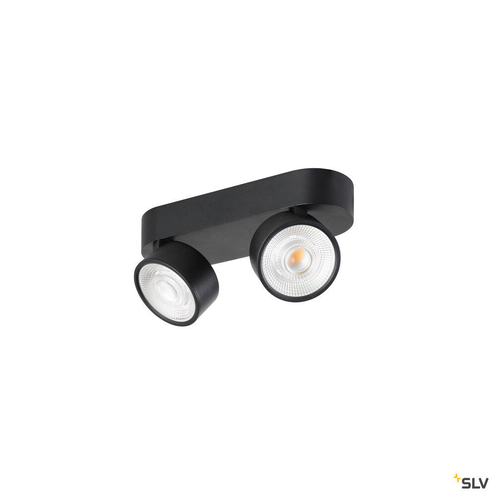 SLV KALU 2.0, Wall and ceiling-mounted light, PHASE, 3000 K, 19W, 36°, black 1010267