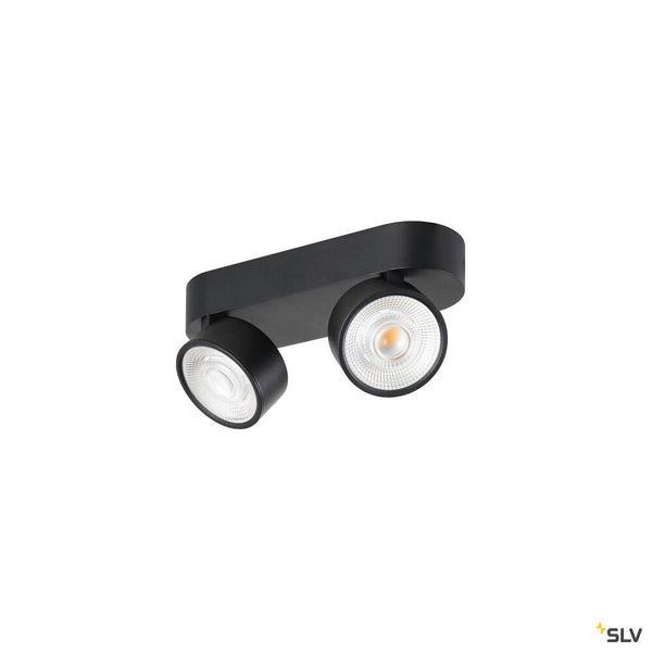 SLV KALU 2.0, Wall and ceiling-mounted light, PHASE, 3000 K, 19W, 36°, black 1010267
