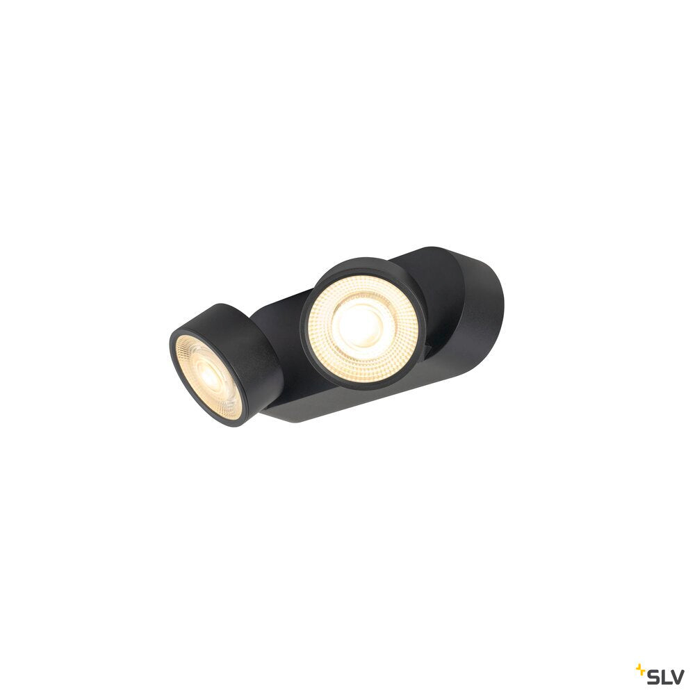 SLV KALU 2.0, Wall and ceiling-mounted light, PHASE, 3000 K, 19W, 36°, black 1010267