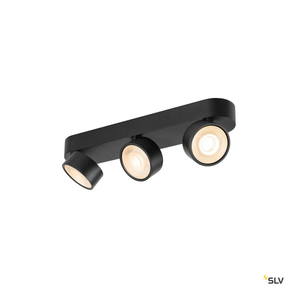 SLV KALU 2.0, Wall and ceiling-mounted light, PHASE, 2700 K, 28W, 36°, black 1010270