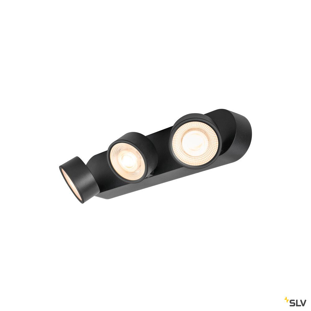 SLV KALU 2.0, Wall and ceiling-mounted light, PHASE, 2700 K, 28W, 36°, black 1010270
