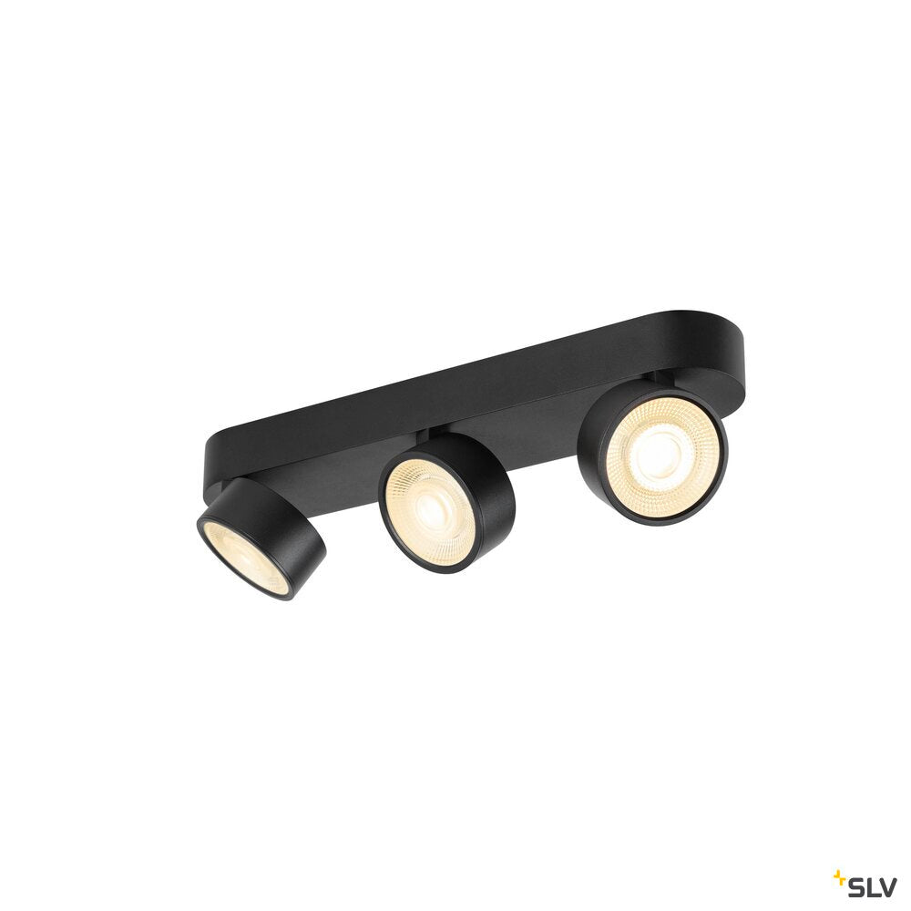 SLV KALU 2.0, Wall and ceiling-mounted light, PHASE, 3000 K, 28W, 36°, black 1010273