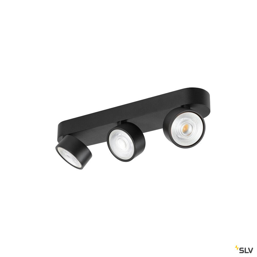 SLV KALU 2.0, Wall and ceiling-mounted light, PHASE, 3000 K, 28W, 36°, black 1010273