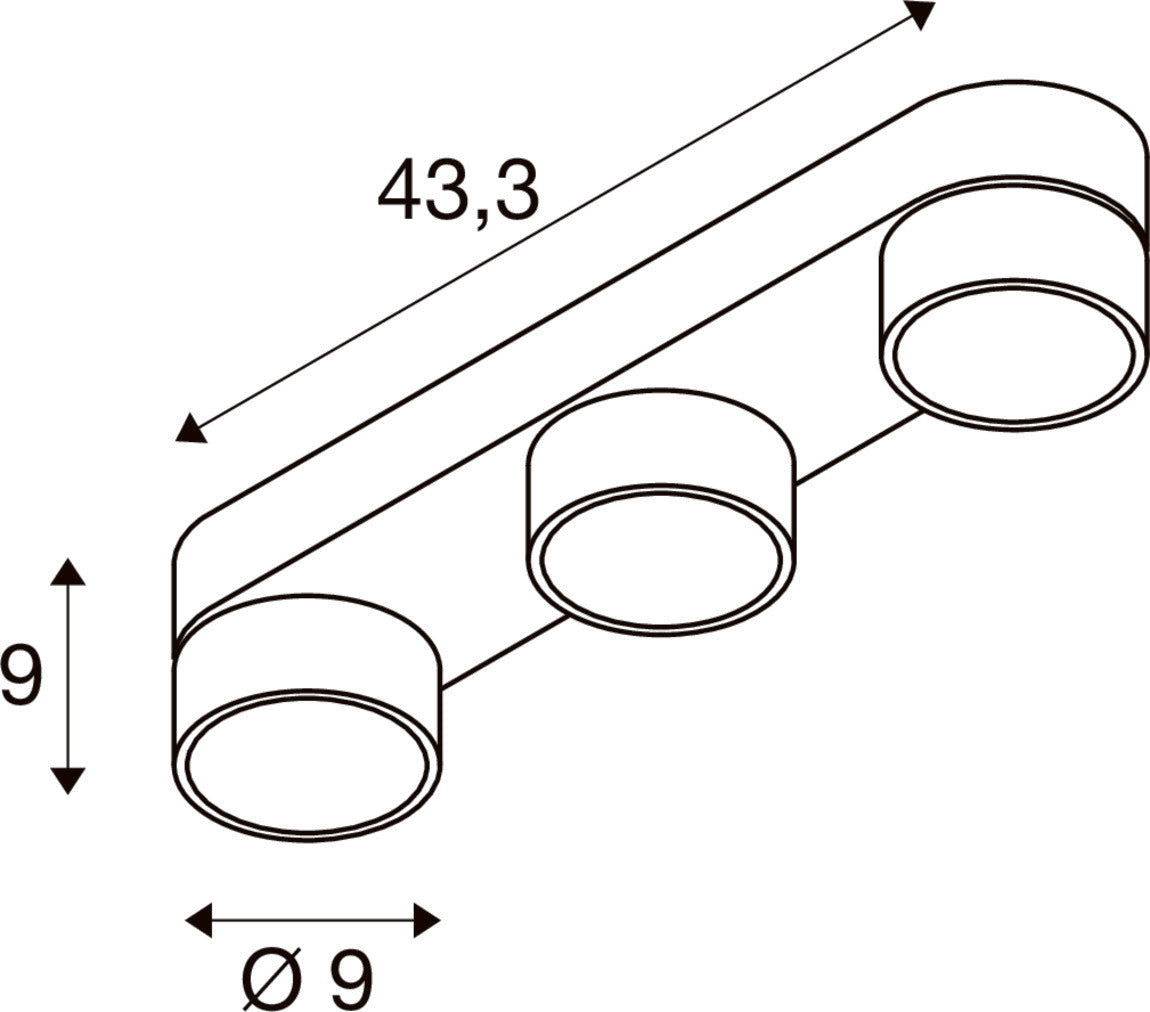 SLV KALU 2.0, Wall and ceiling-mounted light, PHASE, 3000 K, 28W, 36°, white 1010275
