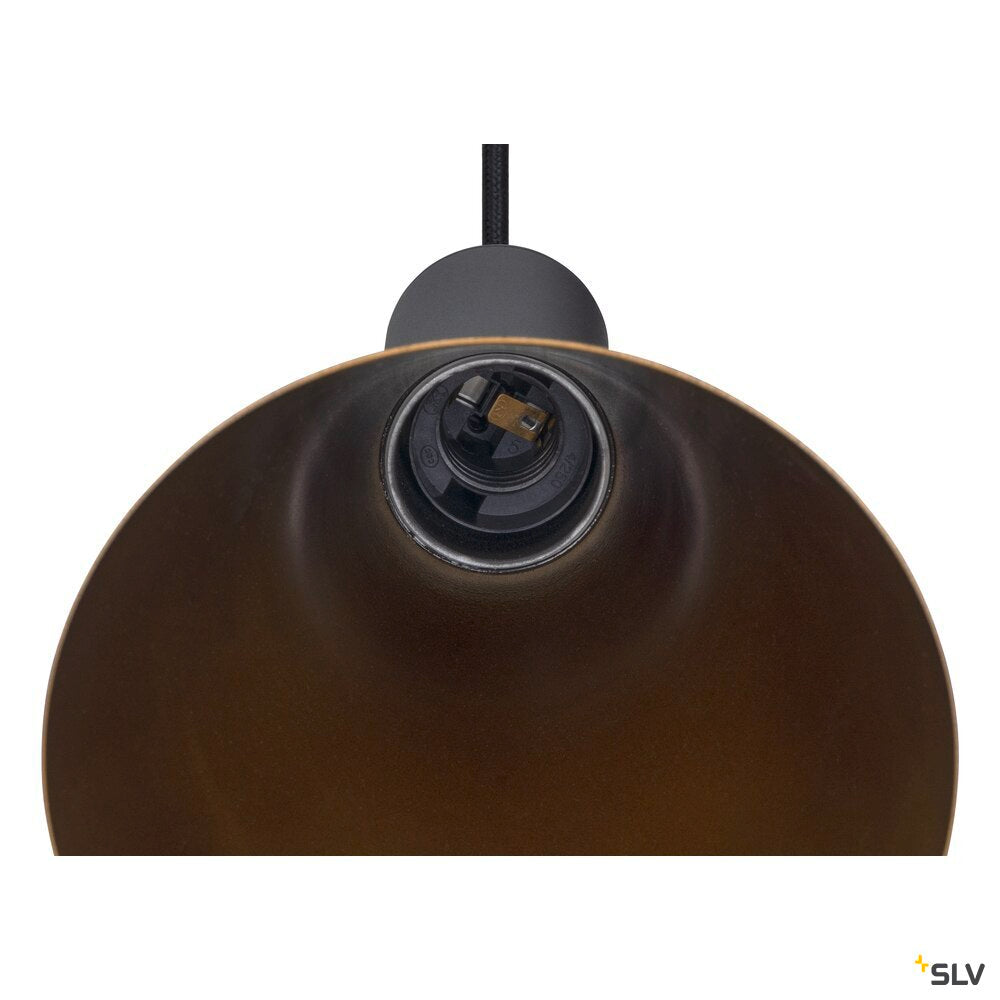SLV LALU®, pendant light, E27 base, Mix&Match, pendant length 200 cm, 1 x max. 10W, black 1010285