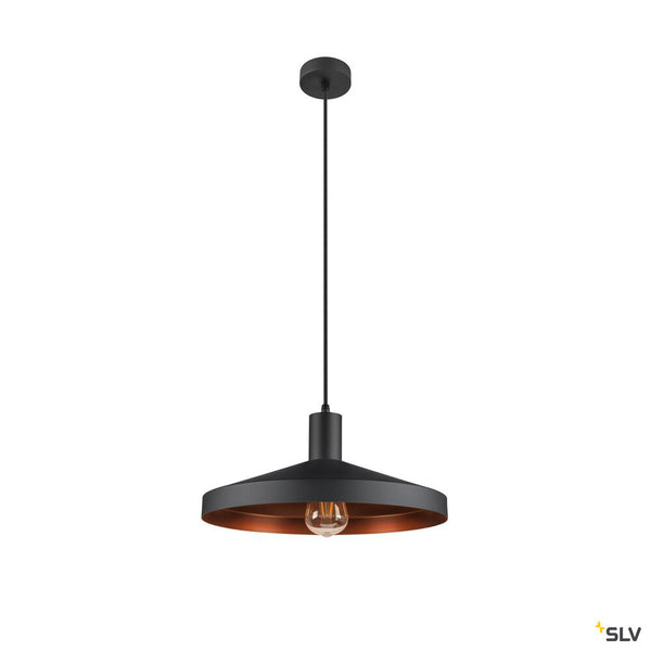 SLV LALU® TETRA 36, Lampshade, E27 Base, Mix&Match, H: 8.9 cm, black / bronze 1010090