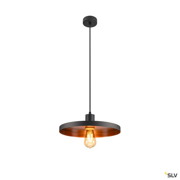SLV LALU® PLATE 33, Lampshade, E27 Base, Mix&Match, H: 1.5 cm, black / bronze 1010096