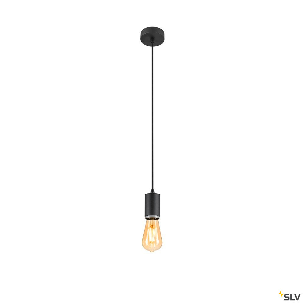 SLV LALU®, pendant light, E27 base, Mix&Match, pendant length 200 cm, 1 x max. 10W, black 1010285