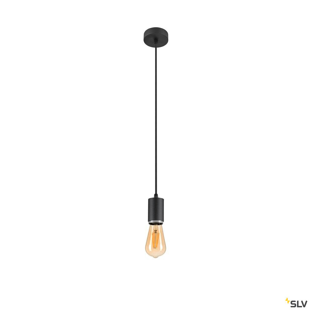 SLV LALU®, pendant light, E27 base, Mix&Match, pendant length 200 cm, 1 x max. 10W, black 1010285