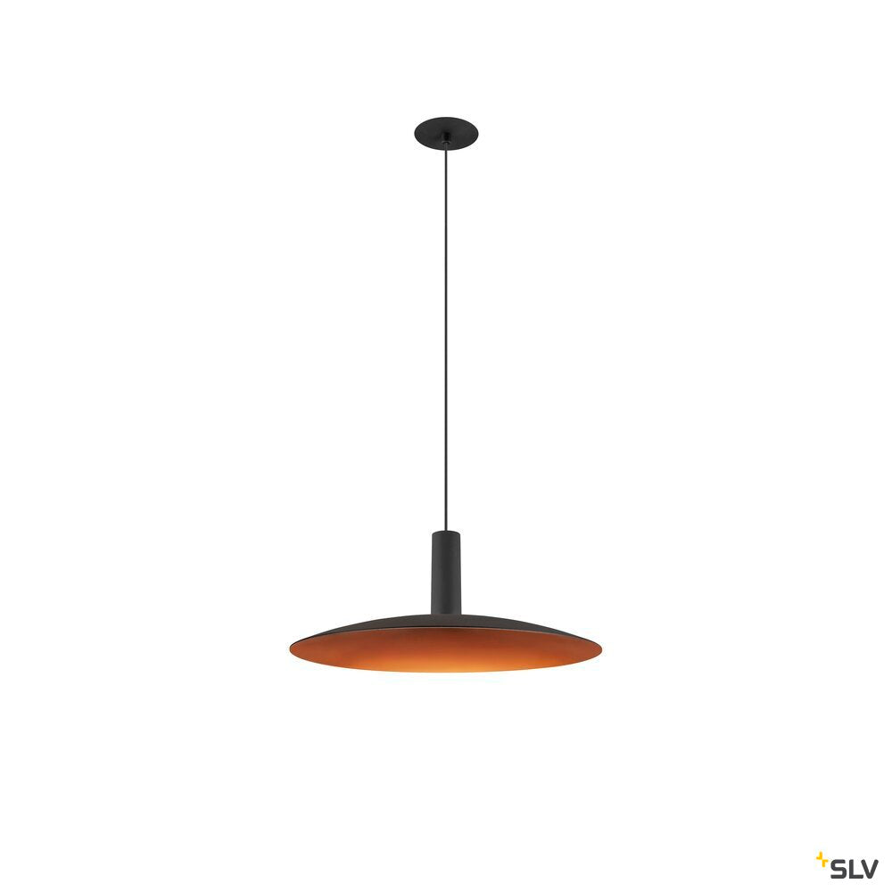 SLV LALU®, pendant light, LED base, Mix&Match, recessed canopy, pendant length 200 cm, 2700/3000K, 40°, PHASE, black 1010286
