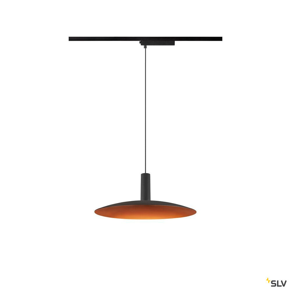 SLV LALU®, 1~pendant light, LPHASE, ED base, Mix&Match, pendant length 200 cm, 2700/3000K, 40°, black 1010288