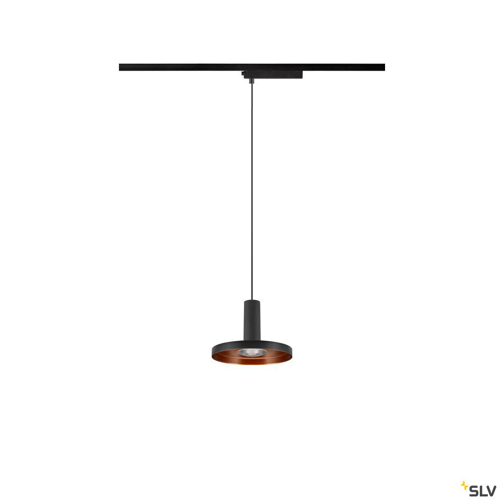 SLV LALU®, 1~pendant light, LPHASE, ED base, Mix&Match, pendant length 200 cm, 2700/3000K, 40°, black 1010288