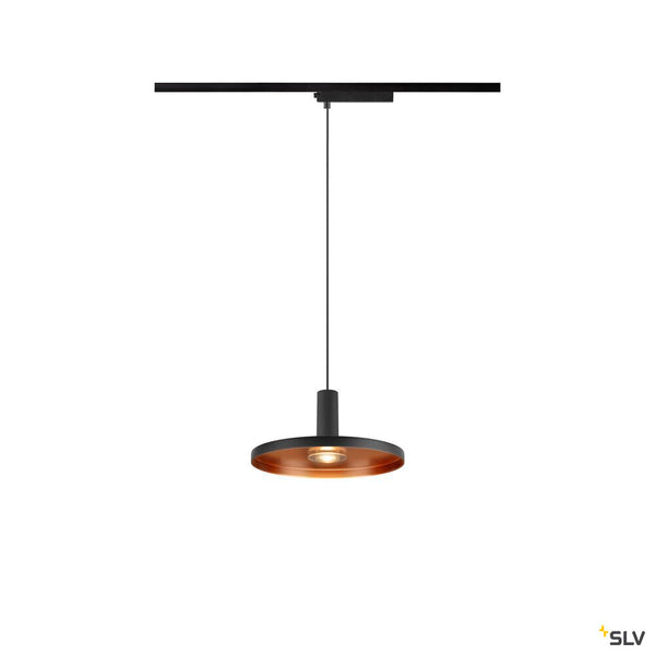 SLV LALU®, 1~pendant light, LPHASE, ED base, Mix&Match, pendant length 200 cm, 2700/3000K, 40°, black 1010288
