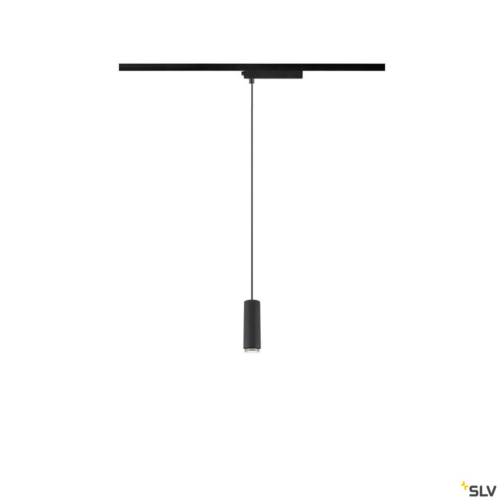 SLV LALU®, 1~pendant light, LPHASE, ED base, Mix&Match, pendant length 200 cm, 2700/3000K, 40°, black 1010288