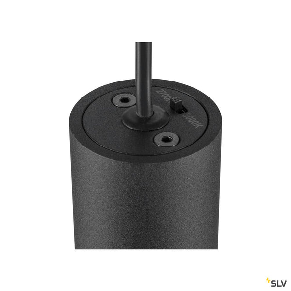 SLV LALU®, 48V pendant light, DALI, LED base, Mix&Match, pendant length 200 cm, 2700/3000K, 40°, black 1010289